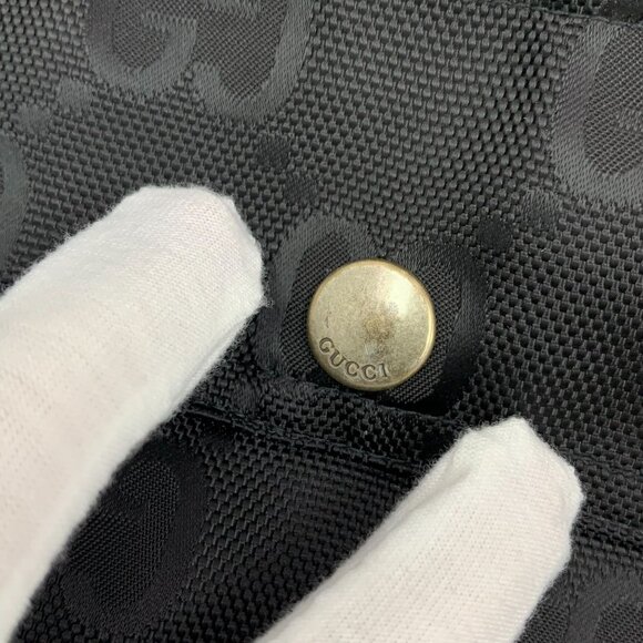 CM0496 Gucci Black GG Monogram Hooded Jacket With Front Pockets & Zip Closure - Picture 7 of 8